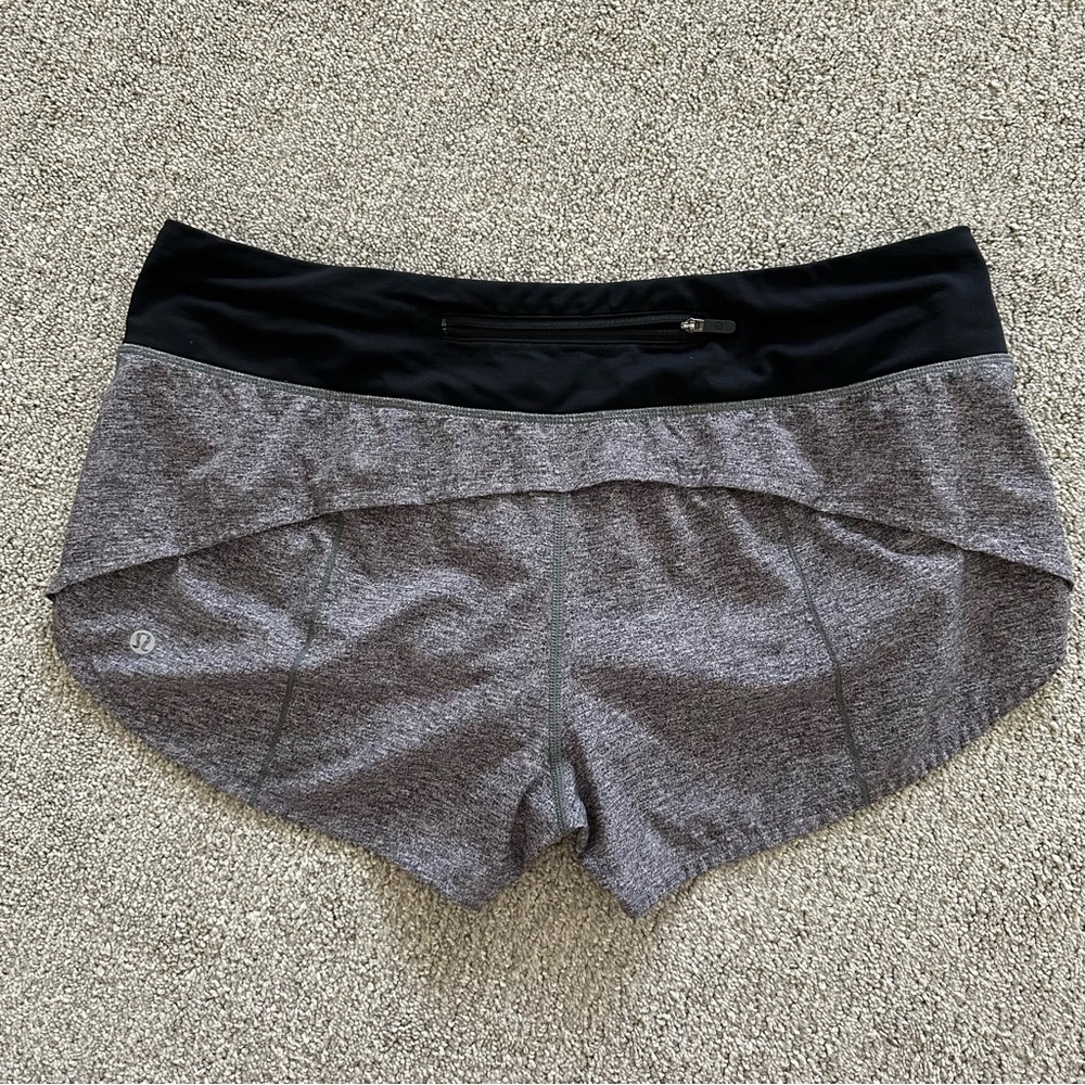 Lululemon Speed Up Short Heather Lux Black Size‎ 10 - Picture 5 of 8